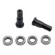 thumbnail image 1 of Vogacara RCGOFFLOW-eje de rueda reforzado con aleación de aluminio, pieza de actualización RC, eje de rueda para 1/10 Rc, eje de rueda WPL Kits de construcción modelo Negro, 1 of 6