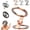 Gold, variant on Double-Sided Magnetic Fidget Spinner Stand, 360° Rotation, Double Sided Folding Phone Holder Dual Rings & Strong Adhesion, for Desk Car Gym Travel (Silver)