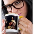 thumbnail image 2 of 3dRose, The Lute Player, 1595 by Michelangelo Merisi da Caravggio, 11oz Two-Tone Yellow Mug, 2 of 7