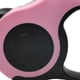 thumbnail image 4 of Correa retráctil para mascotas con botón de control y asa ergonómica, correa segura para pasear perros, para gatos y conejos, 5 m, color rosa, 4 of 12
