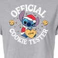thumbnail image 3 of Lilo & Stitch - Official Cookie Tester - Juniors Cropped Cotton Blend T-Shirt, 3 of 5