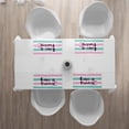 thumbnail image 3 of Ambesonne Romantic Place Mats Set of 4, Love is Fearless Words, Standard Size, Mint Green Pale Pink, 3 of 4