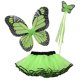 thumbnail image 1 of Varita de alas de mariposa verde para niñas pequeñas, tutú de Halloween, juego de 3 piezas, 2-4T Cinderella Couture 643462291373, 1 of 1