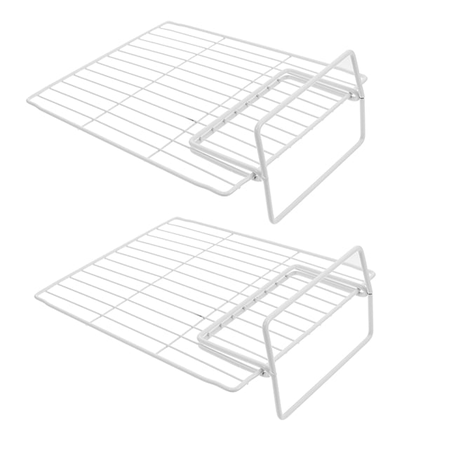 GOOHOCHY 2Pcs Freezer Organizing Separator - White Iron Item Separation for Commercial Use Easy to Setup