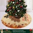 thumbnail image 6 of FMSHPON Thanksgiving Turkey Maple Leaf Xmas Christmas Tree Skirt Stand Mat for Holiday Party Decoration Indoor Outdoor 36 inches, 6 of 6