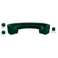 thumbnail image 6 of Maklaine 12-Piece Modular Contemporary Velvet Sectional Sofa in Green, 6 of 7