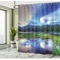 thumbnail image 4 of Ambesonne Mt Rainier Shower Curtain, Nature Lake Scenic Photo, 69"Wx84"L, Multicolor, 4 of 4