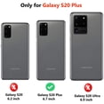 thumbnail image 4 of ORETech Compatible with Samsung Galaxy S20 Plus Case, Clear Case for Samsung S20 Plus Phone Case Thin Hard PC Silicone TPU Bumper Frame Protective Back Cover for Galaxy S20 Plus 5G 6.7" Black, 4 of 7