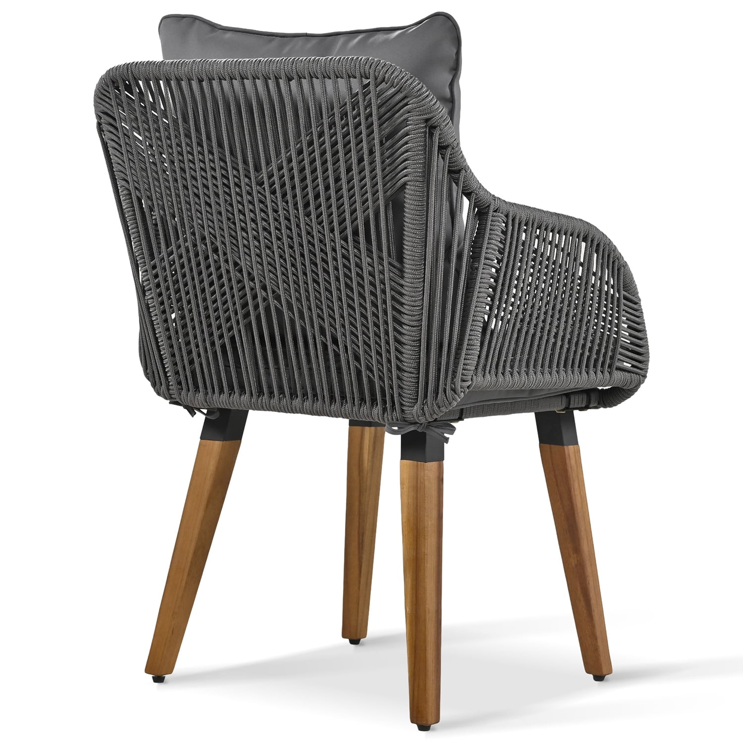 Aimee Lii All Weathe Brown 5 Piece Outdoor Patio Wicker Furniture Set, Rattan Chair and Footstool Conversation Set with Coffee Table, Gray Aimee Lii All Weathe Brown 5 Piece Outdoor Patio Wicker Furniture Set, Rattan Chair and Footstool Conversation Set with Coffee Table, Gray