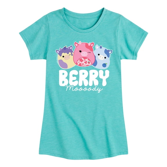 Squishmallows - Berry Moooody - Youth Girls Short Sleeve T-Shirt