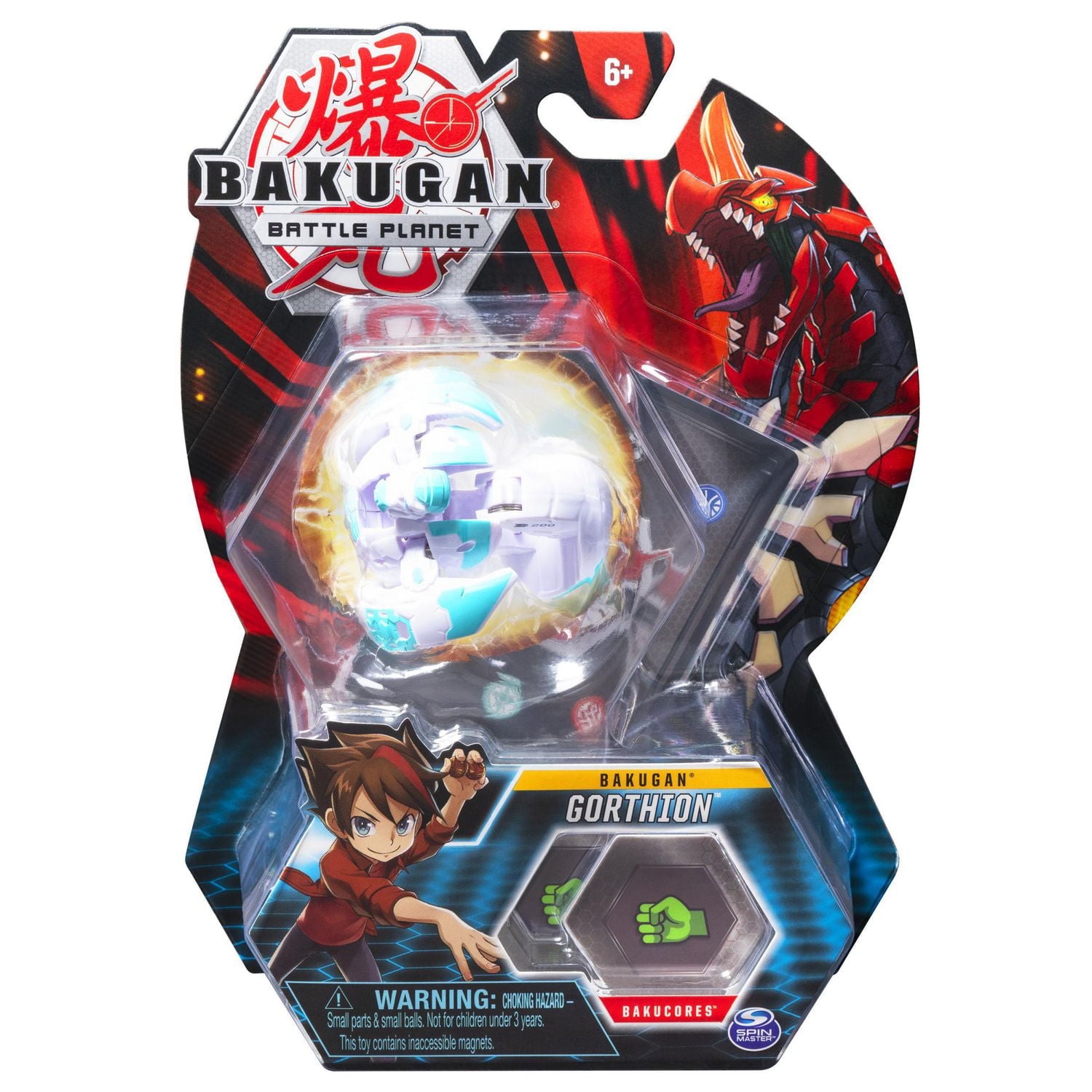 Bakugan, Gorthion, 2-inch Tall Collectible Action Figure and Trading Card, for Ages 6 and Up