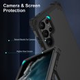 thumbnail image 6 of Dteck Case for Galaxy S23 Ultra,Drop Protection Rugged Shockproof Rubber Military Protective Bumper Hard Cover Armor Heavy Duty for Samsung Galaxy S23 Ultra, Black, 6 of 7
