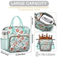 thumbnail image 5 of Pioneer Flower Floral Print Pattern Womens Lunch Box for Work,Insulated Large Lunch Bag for Tween and Teen,Loncheras Para Mujer,Leakproof Adult Lunch Bag for Work,Beach,Travel,Picnic,Camping, 5 of 7