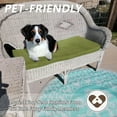 thumbnail image 2 of Snubbull 3 Pack, 36"x 18" Outdoor Patio Seat Cushions Replacement Covers Fit for 4 Pieces 4-Seater Wicker Rattan Patio Conversation Set Loveseat Chair Couch Furniture, Cover Only,Light Green, 2 of 8
