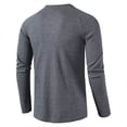 thumbnail image 4 of Camisas De Manga Larga De Algodón Henley Para Hombre, 4 of 7