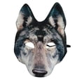 thumbnail image 1 of ColoMX Máscaras realistas de hombre lobo Máscaras de lobo aterradoras de Halloween Máscara de cosplay de animales Máscara de disfraz de lobo Máscara de disfraz de Halloween para fiestas de Halloween, 1 of 7