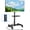 Black 13-50"with Power Outlet, variant on RTVR Rolling Mobile TV Stand Cart for 32 to 65 inch TVs with Power Outlet Adjustable Shelf, Outdoor Black