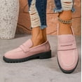 thumbnail image 3 of Womens Loafers Shoes Platform Chunky Penny Loafer Lug Sole Comfortable Slip On Work Office Business Casual Dress Shoes, US Size 5-11.5, 3 of 11