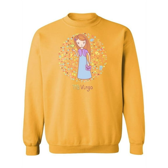 Colorful Virgo Sign. Sweatshirt Women -Image by Shutterstock, Female Large