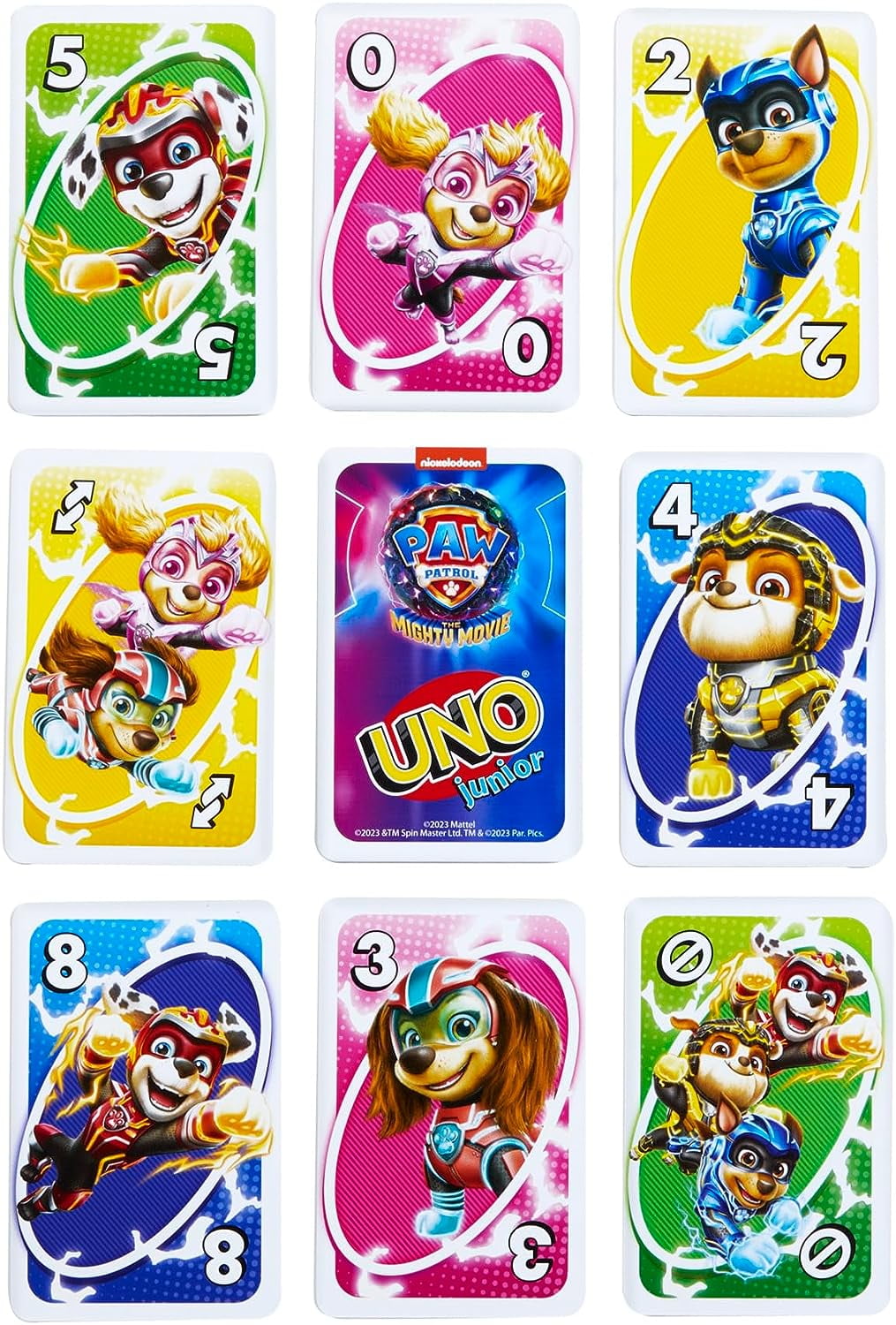 Mattel Games UNO Junior Paw Patrol The Mighty Movie Kids Card Game