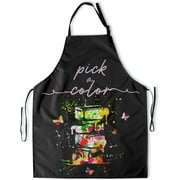 Waterproof Apron for Nails Technician Women - Pick A Color Nail Tech Apron with 2 Pockets - Perfect for Chefs, Artists, and Waiters - Durable and Easy to Clean - 28 x 33 Inches - Adjustable Strap - Id