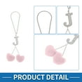 thumbnail image 4 of Unique Bargains 1 Pcs Metal Rhinestone Faux Diamond Car Rear View Mirror Pendant Accessories Car Hanging Ornament Pink, 4 of 6