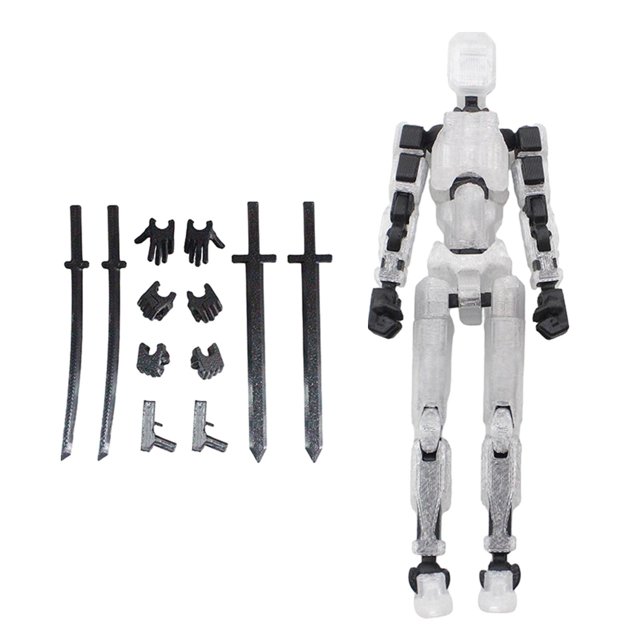 Figura de Acción de Cuerpo Móvil con Articulaciones, 30cm, 13 Figuras de Acción de Hombre para Dibujar Ilustraciones, Exhibición Coleccionable de Cosp claro