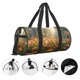 thumbnail image 3 of Fotbe Butterflies In Flower Field Bolsa Deportiva de Lona Plegable con Estampado, Bolsa de Gimnasio con Bolsillo Seco/Húmedo, Bolsa de Viaje Ultraligera de Gran Capacidad, 3 of 6