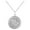 White Gold, variant on Reversible Capricorn Zodiac Sign Charm Coin Pendant Necklace in Solid Gold (20 Inches)