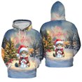 thumbnail image 3 of Merry Christmas Meowy Catmas Xmas Noel Maine Coon Santa Snowman All Over Print 3D Hoodie Unisex Merch Hoodies Cat Lover Kitten Owner Gifts - 13016, 3 of 6