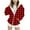 Red, variant on BFHHYA Girls' Plaid Print Sweatshirt Jacket Kid Tween Oversized Hoodie Zip-Up Drop Shoulder Sweatshirt with Pockets (4-15 Years)
