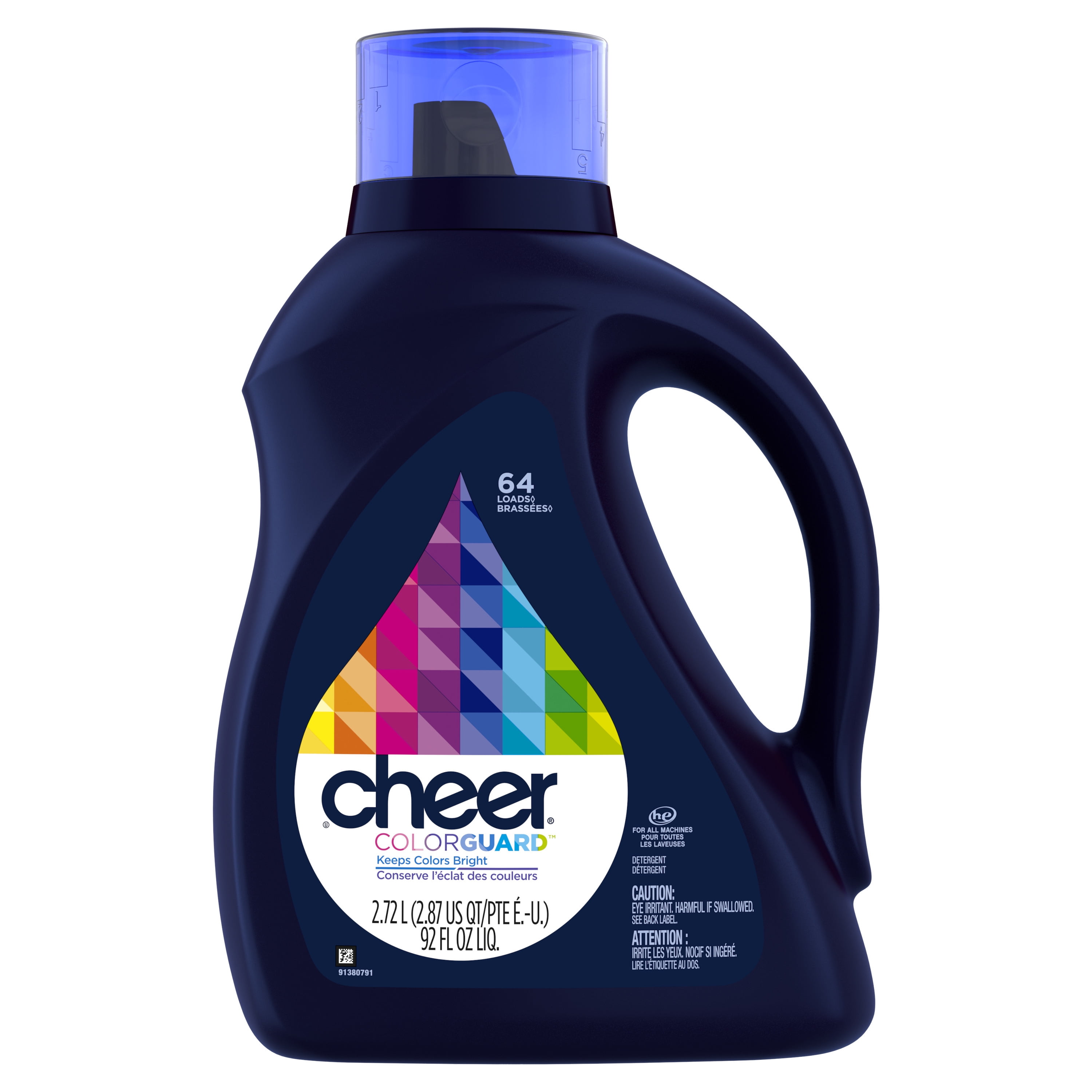 Cheer Liquid Laundry Detergent 64 Loads 92 fl oz, HE Compatible