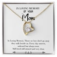 thumbnail image 4 of To Mom Remembrance Message Loving Memory White Forever Necklace w Message Card, 4 of 20