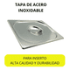 thumbnail image 3 of Paquete De 4 Tapas Para Inserto De 1/2 Alto 16.5 De Acero Inoxidable APL51, 3 of 5
