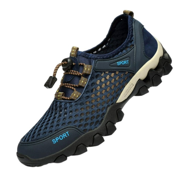 Zapatillas de deporte para hombre, informales, ligeras, para senderismo, para caminar, Fitness, deporte Azul Sunnimix Zapatillas de deporte para hombre