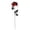 A001- Red, variant on 2 Pack, Artificial Flower Stems 16 Inch Gothic Halloween Decor Fake Flower Arrangement Spooky Halloween Decorations for Halloween Party Wedding Home Red and Black