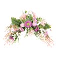 thumbnail image 2 of Guirnalda de primavera con forma de huevo de Pascua, guirnalda colorida para puerta, chimenea, ventana, decoración artificial Medio circulo, 2 of 9