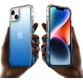 thumbnail image 6 of for iPhone 14 Case for iPhone 13 Case Gradient Blue Shockproof Bumpers Cases for iPhone 13/14, 6 of 12