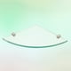 thumbnail image 5 of EeaseMX Estante de cristal para baño, 2 unidades, estante de esquina triangular, soporte de almacenamiento para montaje en esquina de pared de baño, 5 of 7