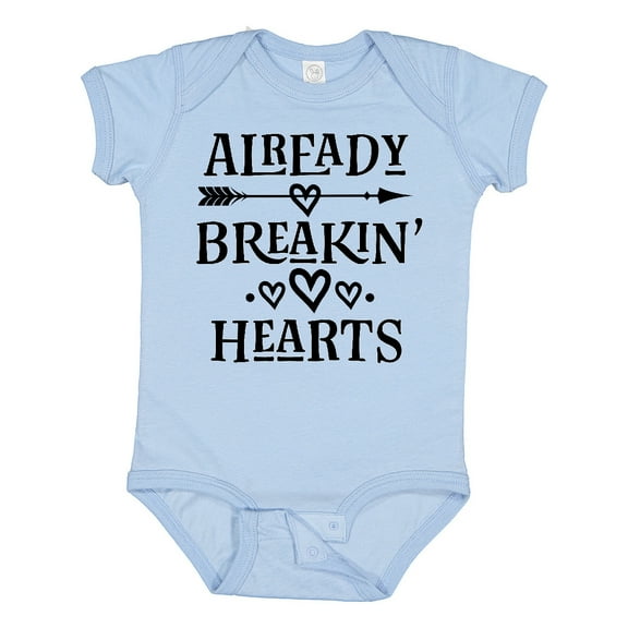 Inktastic Boys Valentines Day Breaking Hearts Boys Baby Bodysuit