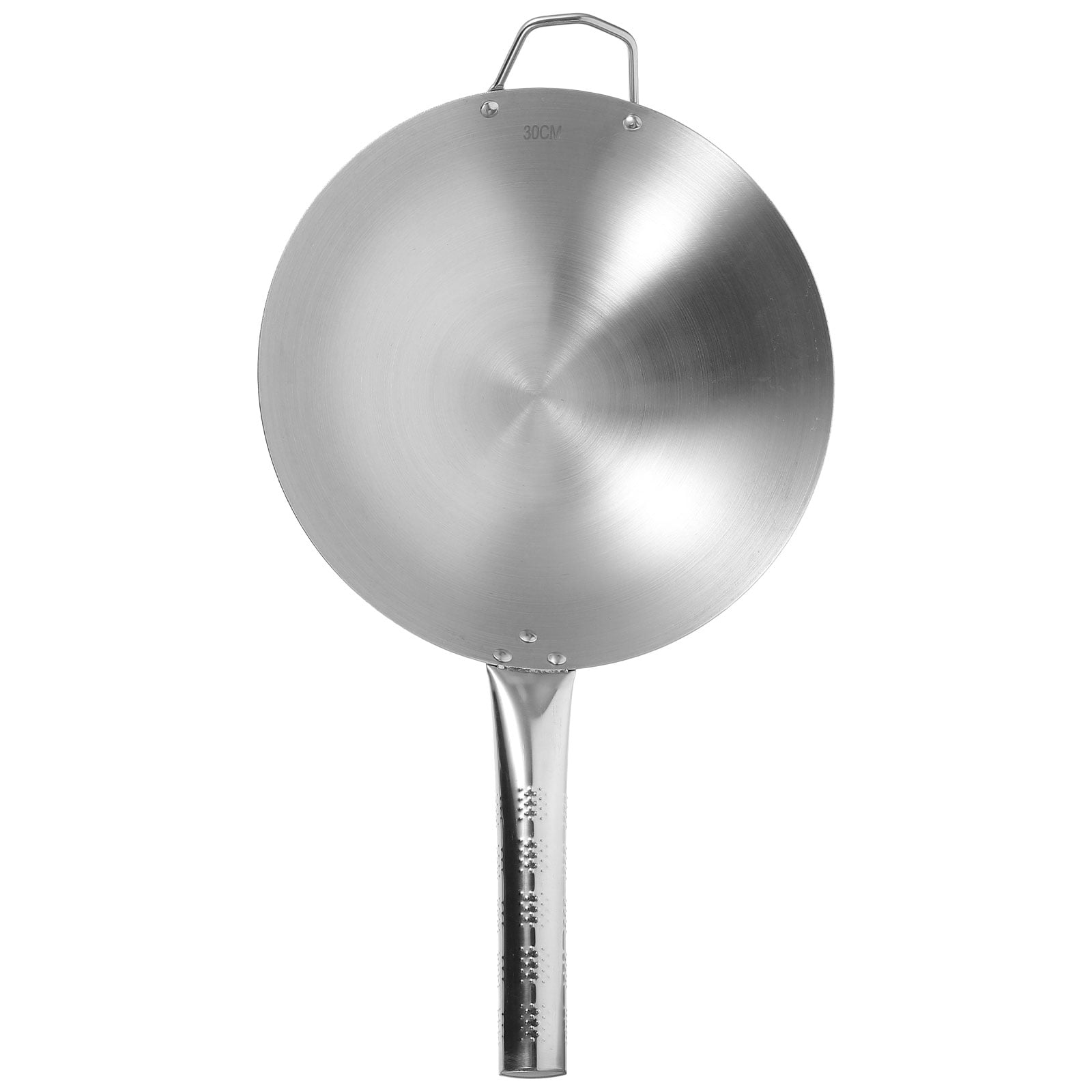 UPKOCH 1Pack Lightweight Frying Pan Non Stick Stainless Steel Suitable for Home Cooking Silver