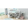 thumbnail image 5 of Newest Full Size Loft Bed with Desk , Shelves, Two Built-in Drawers, Storage Staircase, White, 5 of 9
