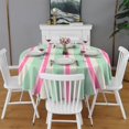 thumbnail image 2 of Fashionable Round Tablecloth 60x60in(153x153cm) – Waterproof Polyester Table Cover with Full Print Design, Wrinkle Resistant & Washable for Kitchen Dining Party Decor, 2 of 6
