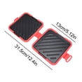 thumbnail image 6 of Microwave Toaster Sandwich Maker Baking Pan Non-Stick Dishwasher Safe Fast Even Cooking Sandwich Grill Pan for Home Office Breakfast, 6 of 8