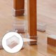 thumbnail image 2 of 16 unidades de protectores de silicona transparentes para patas de sillas rectangulares, mesas y muebles. Fundas protectoras de goma para patas., 2 of 5