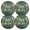 Green, variant on Ryvnso Happy New Year Round Plate Mats Dining Table Placemat Set of 4 for Holiday Decoration