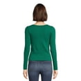 thumbnail image 4 of No Boundaries Juniors V-Neck Seamless Tee, Sizes XS-XXL, 4 of 5