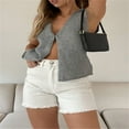 thumbnail image 3 of Women Knit Sweater Vest Tops Sleeveless V-Neck Button up Tank Tops, 3 of 6