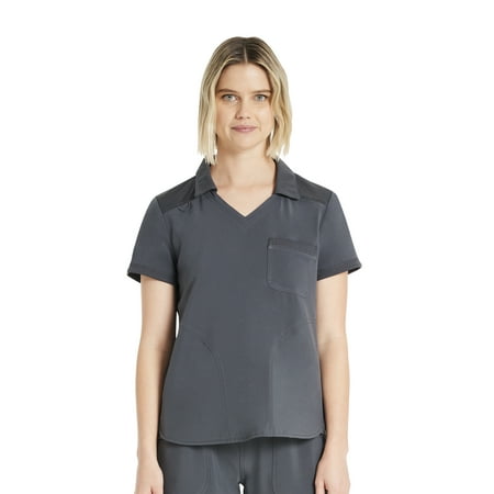 Scrubstar Women's Antimicrobial Premium Performance Collar Top, Sizes XS-3XL