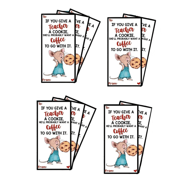 Appreciation Greeting Card for Teacher,If You Give Your Teacher A Cookie Book,Cards with Unique Appreciation C